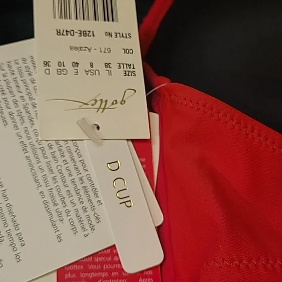 WAS $48 GOTTEX Azalea Halter Swim top with padding - Picture 6 of 12